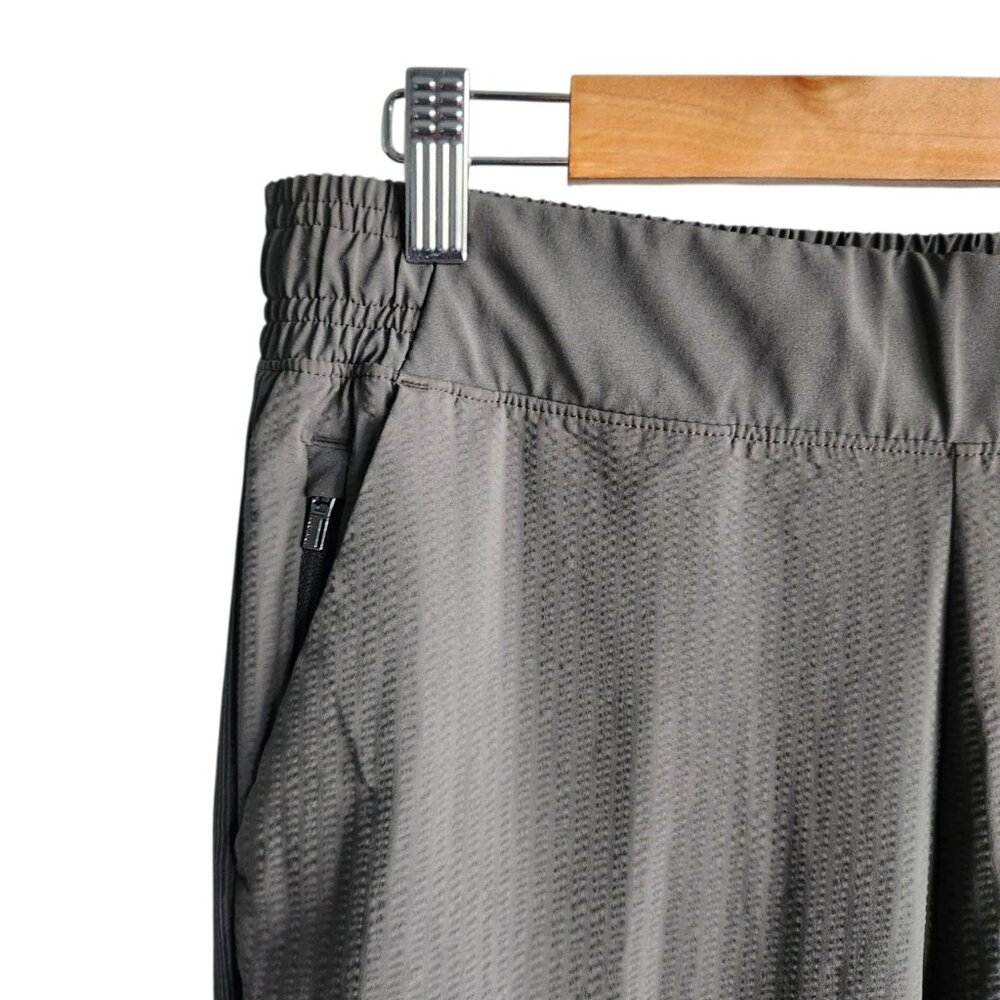 Athleta Pants 10 Green Women's Textured Brooklyn Jogger Pant Seersucker - Picture 4 of 11